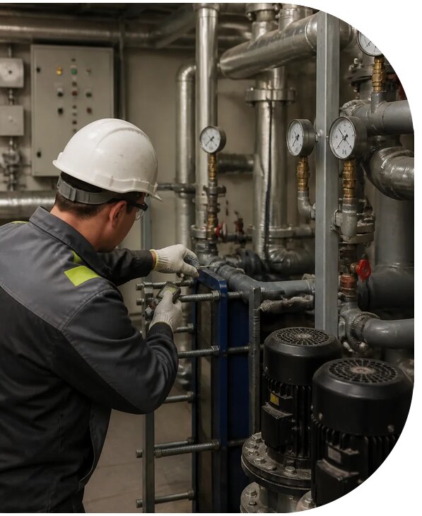 Техническое обслуживание индивидуального теплового пункта в Скопине